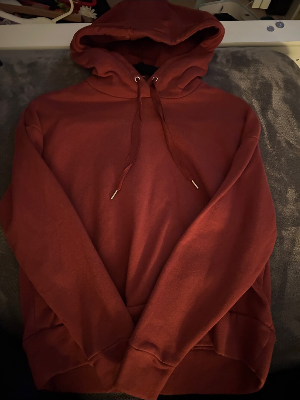 Banana Republic Rust Orange Hooded Sweatshirt